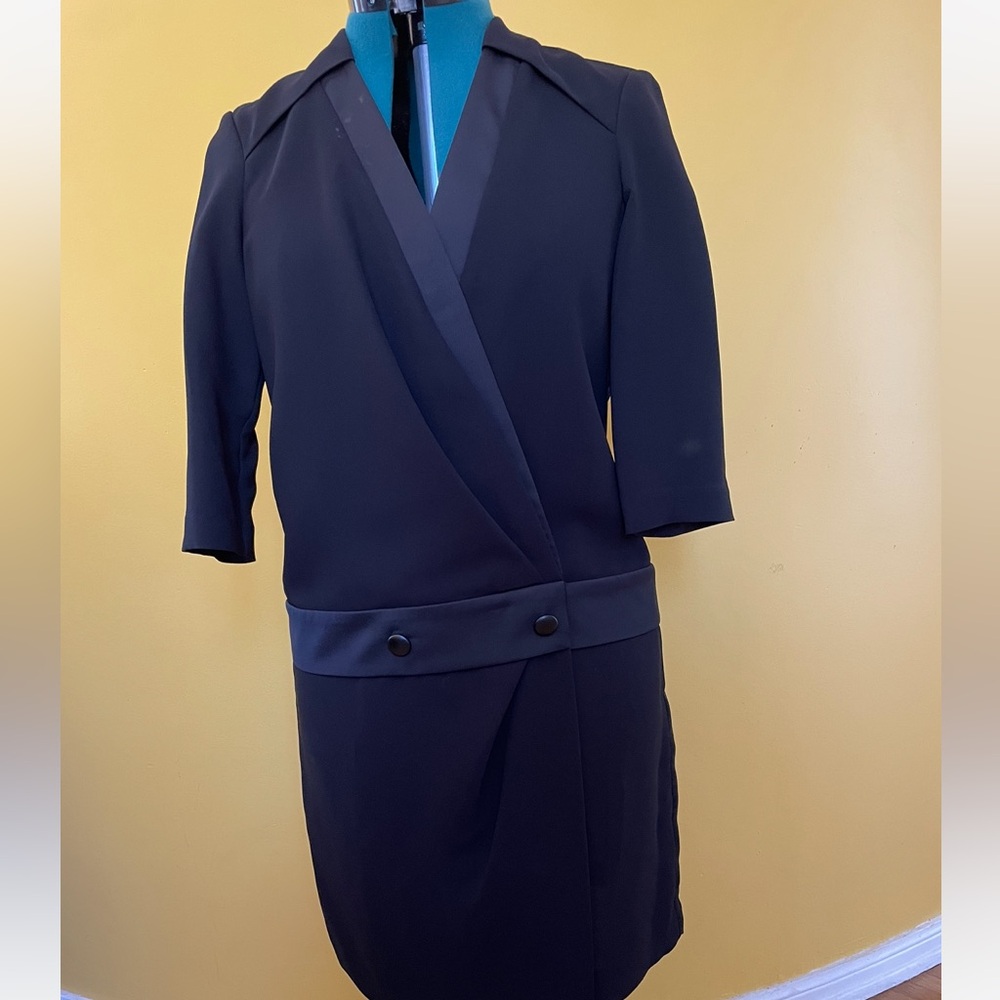THE KOOPLES PARIS BLACK HIP BANDED DRESS,M. Purchased in Paris, like new.